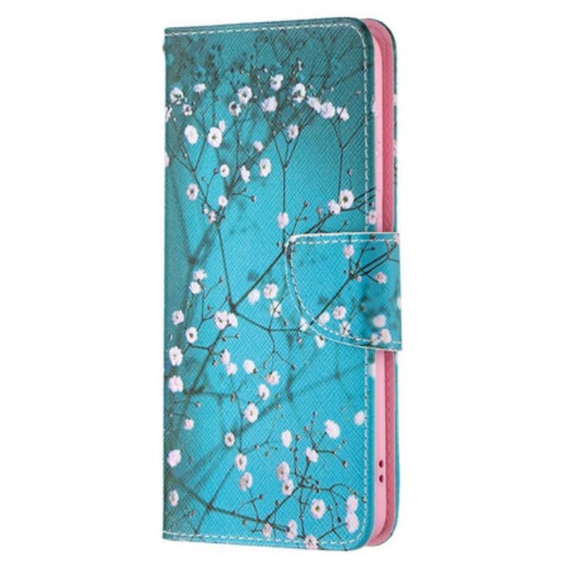 Flip Cover Samsung Galaxy S21 FE Blomstrende Træ