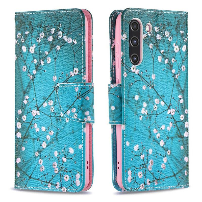 Flip Cover Samsung Galaxy S21 FE Blomstrende Træ