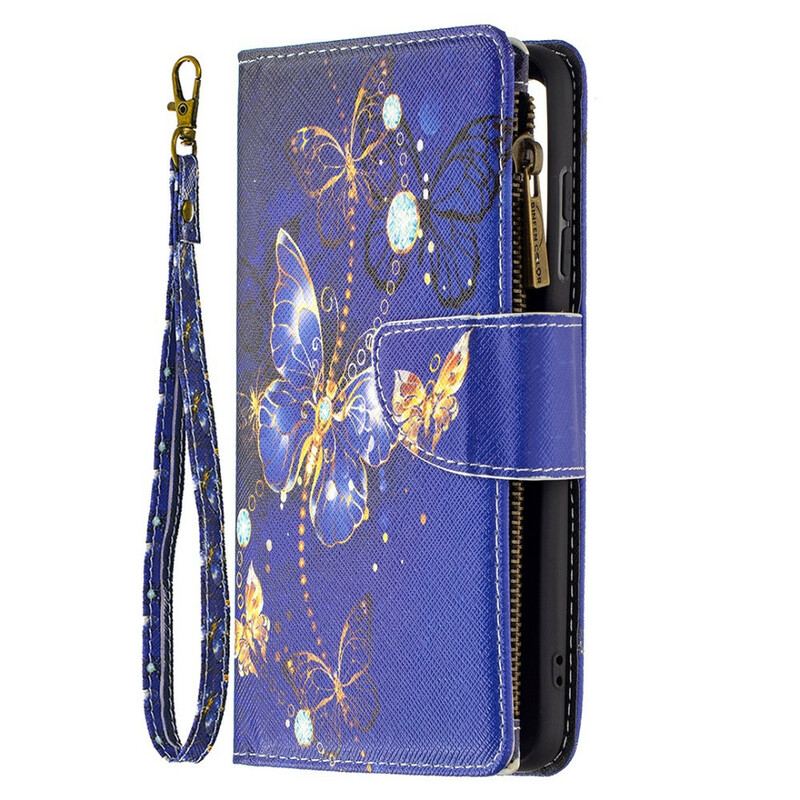 Flip Cover Samsung Galaxy S21 FE Butterflies Butterflies Zip Pouch