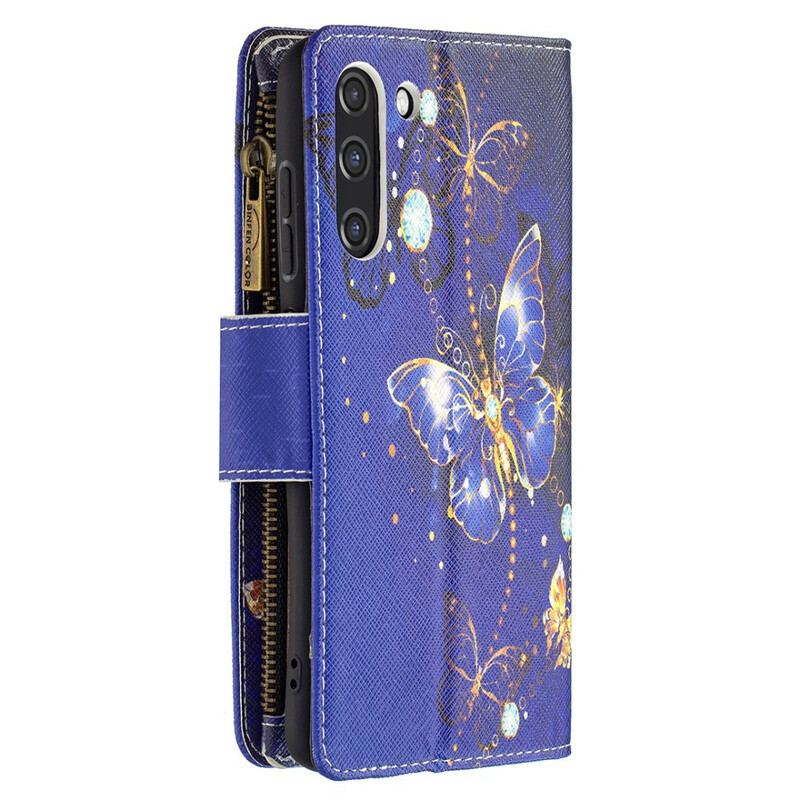 Flip Cover Samsung Galaxy S21 FE Butterflies Butterflies Zip Pouch