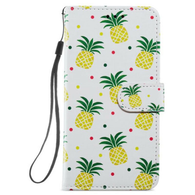 Flip Cover Samsung Galaxy S21 FE Flere Ananas