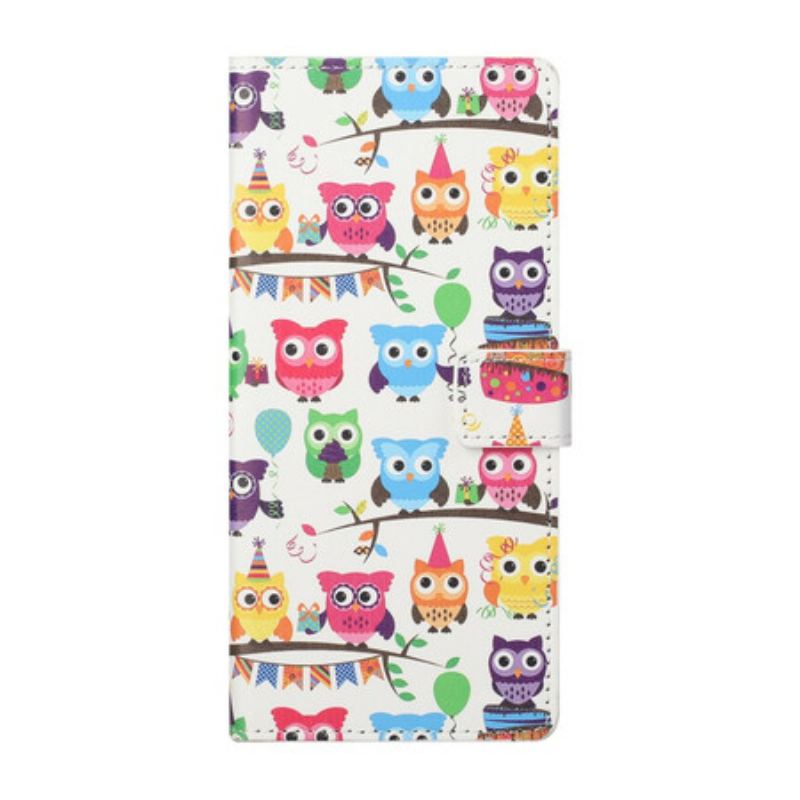 Flip Cover Samsung Galaxy S21 FE Flere Ugler