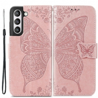 Flip Cover Samsung Galaxy S21 FE Halve Sommerfugle