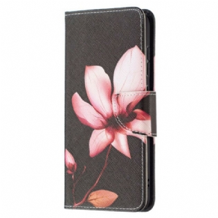 Flip Cover Samsung Galaxy S21 FE Lyserød Blomst