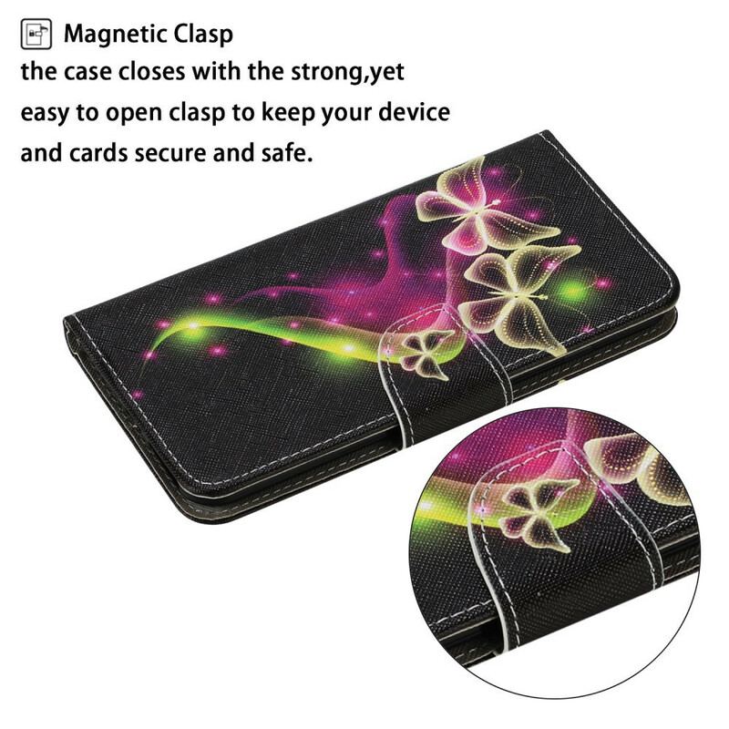 Flip Cover Samsung Galaxy S21 FE Magiske Sommerfugle