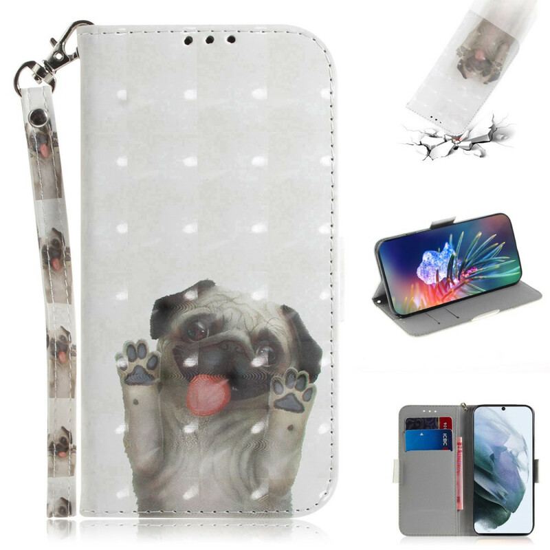 Flip Cover Samsung Galaxy S21 FE Med Snor Elsker My Dog Thong