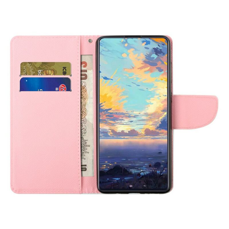 Flip Cover Samsung Galaxy S21 FE Med Snor Vintage Strappy Floralies