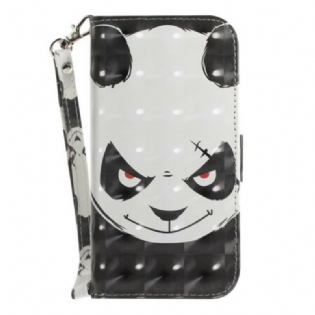 Flip Cover Samsung Galaxy S21 FE Med Snor Vred Panda Med Snor