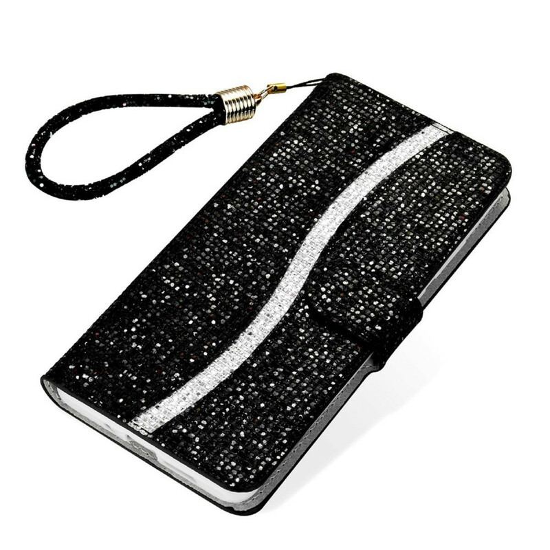 Flip Cover Samsung Galaxy S21 FE Pailletter S Design