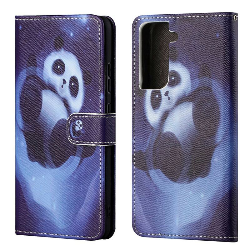 Flip Cover Samsung Galaxy S21 FE Panda Space