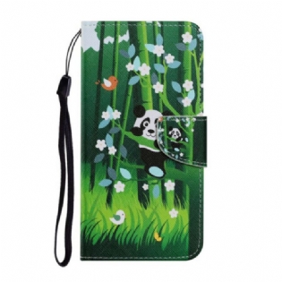 Flip Cover Samsung Galaxy S21 FE Panda Walk