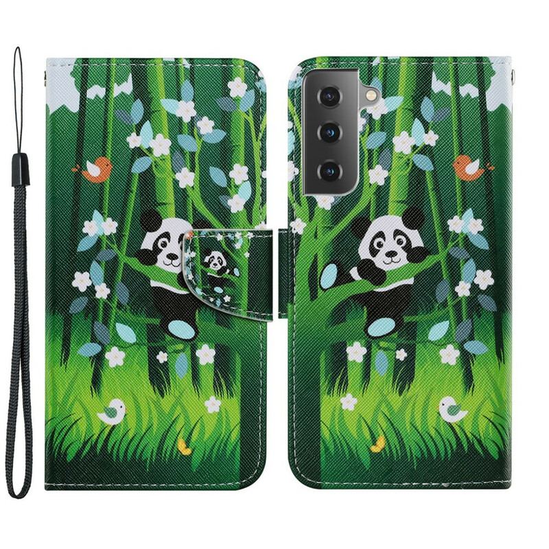 Flip Cover Samsung Galaxy S21 FE Panda Walk