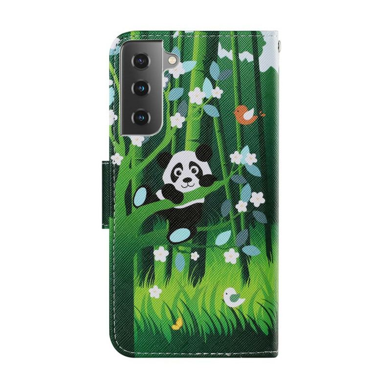 Flip Cover Samsung Galaxy S21 FE Panda Walk