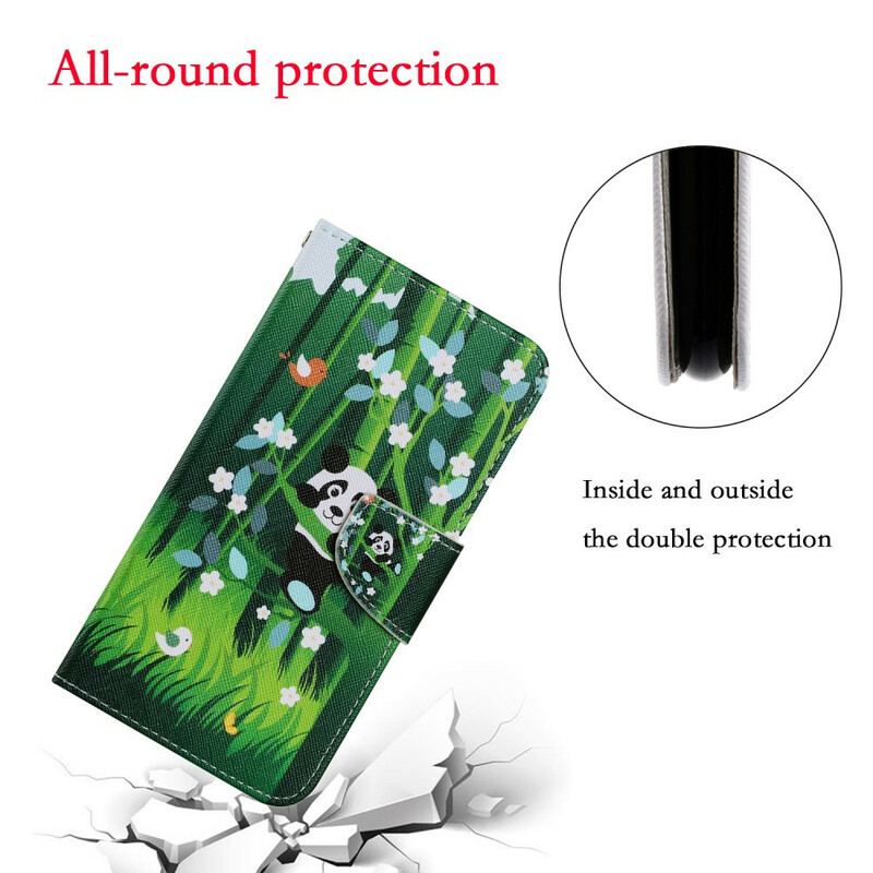 Flip Cover Samsung Galaxy S21 FE Panda Walk