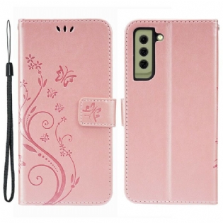 Flip Cover Samsung Galaxy S21 FE Sommerfugle I Vinden