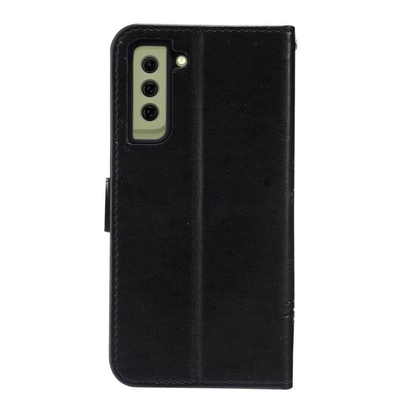 Flip Cover Samsung Galaxy S21 FE Sommerfugle I Vinden