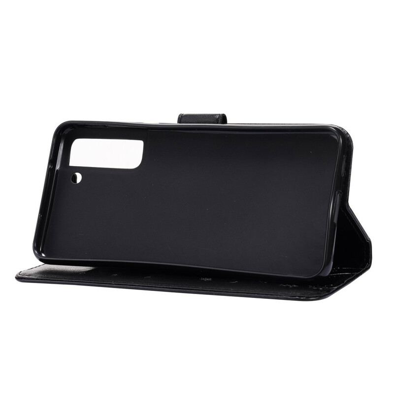 Flip Cover Samsung Galaxy S21 FE Sommerfugle I Vinden