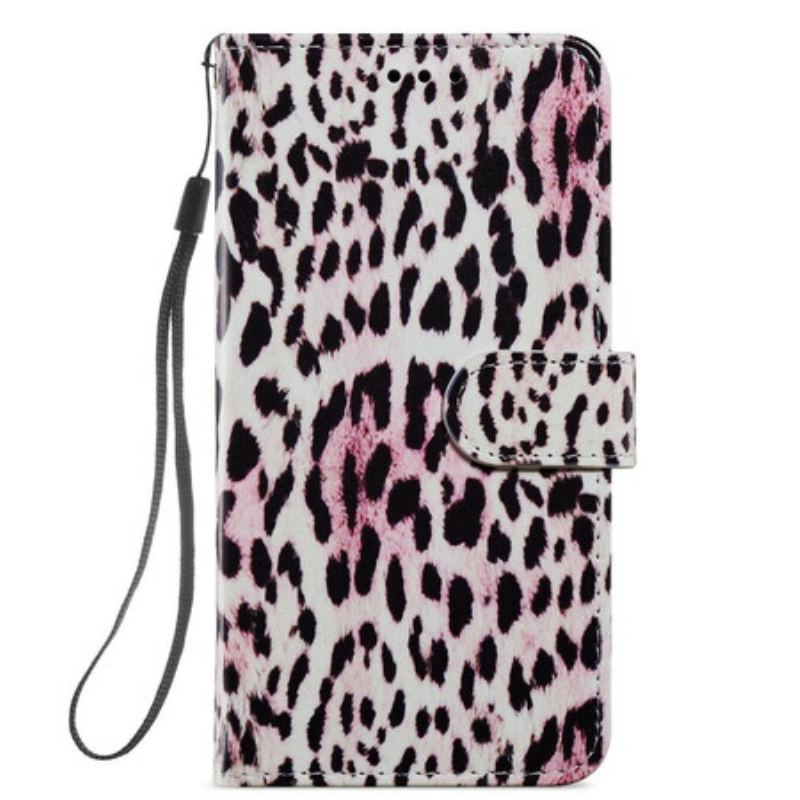 Læder Cover Samsung Galaxy S21 FE Leopard Print