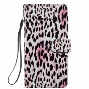 Læder Cover Samsung Galaxy S21 FE Leopard Print