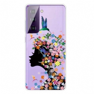 Mobilcover Samsung Galaxy S21 FE Smukt Blomsterhoved