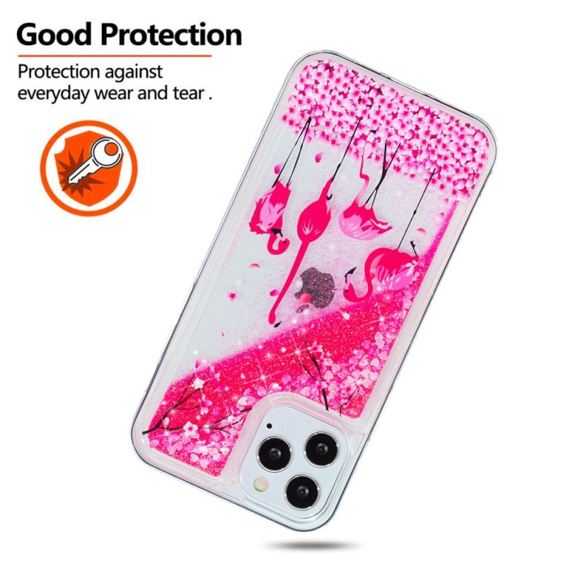 Cover iPhone 15 Pro Max Flamingo Glitter