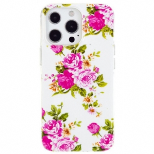 Cover iPhone 15 Pro Max Fluorescerende Blomster