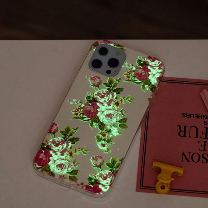 Cover iPhone 15 Pro Max Fluorescerende Blomster