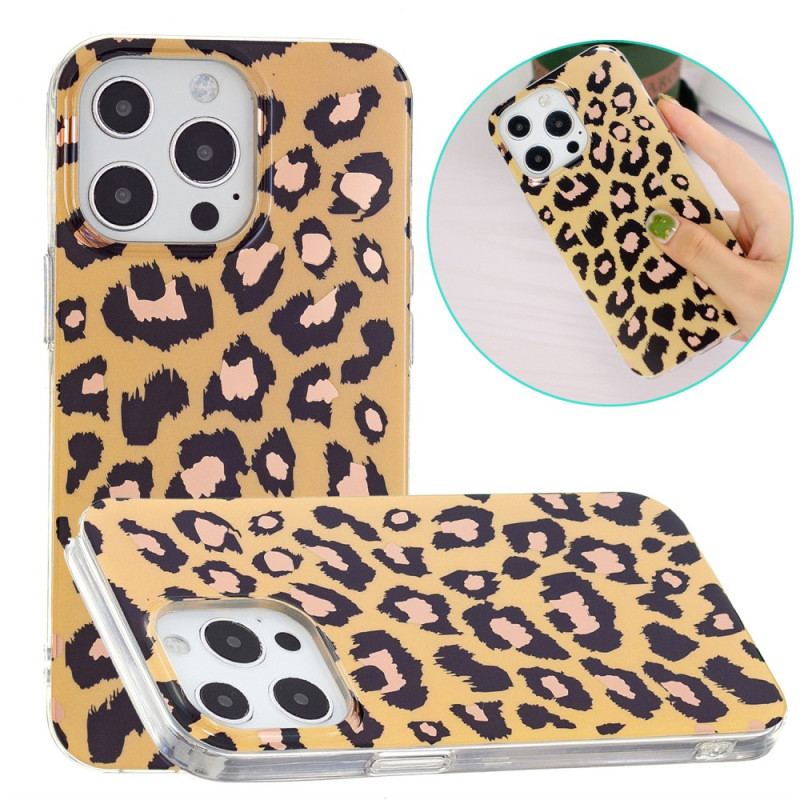 Cover iPhone 15 Pro Max Leopardmønster