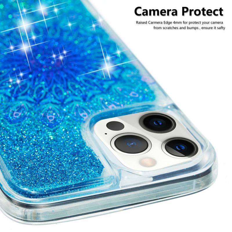 Cover iPhone 15 Pro Max Mandala Glitter