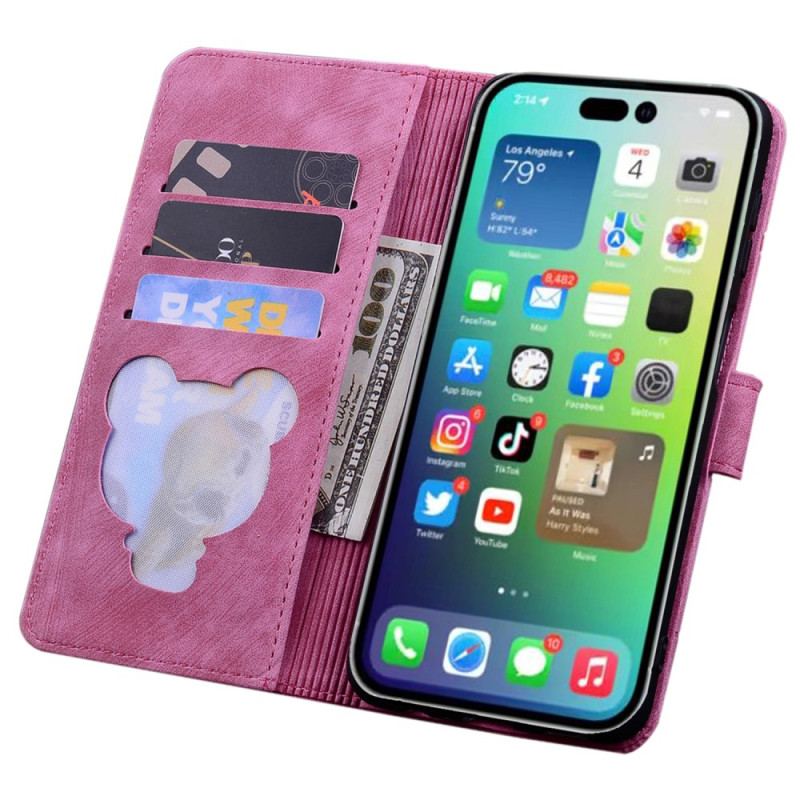 Flip Cover iPhone 15 Pro Max Med Snor Thong Cat Daydream