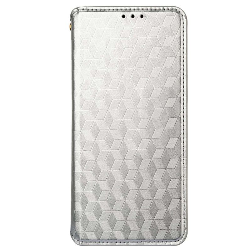 Cover Poco M5 Flip Cover 3d Cube Lædereffekt