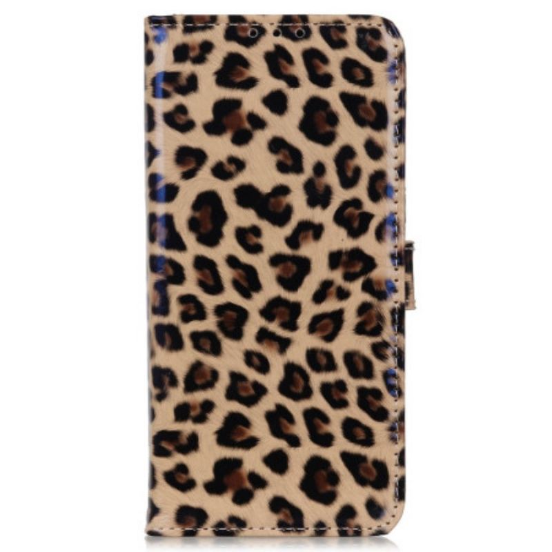 Flip Cover Poco M5 Leopard Hudstil