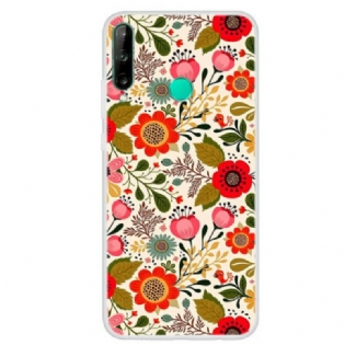 Cover Huawei Y7p Blomstertapet