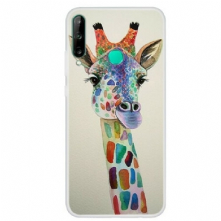 Cover Huawei Y7p Farverig Giraf