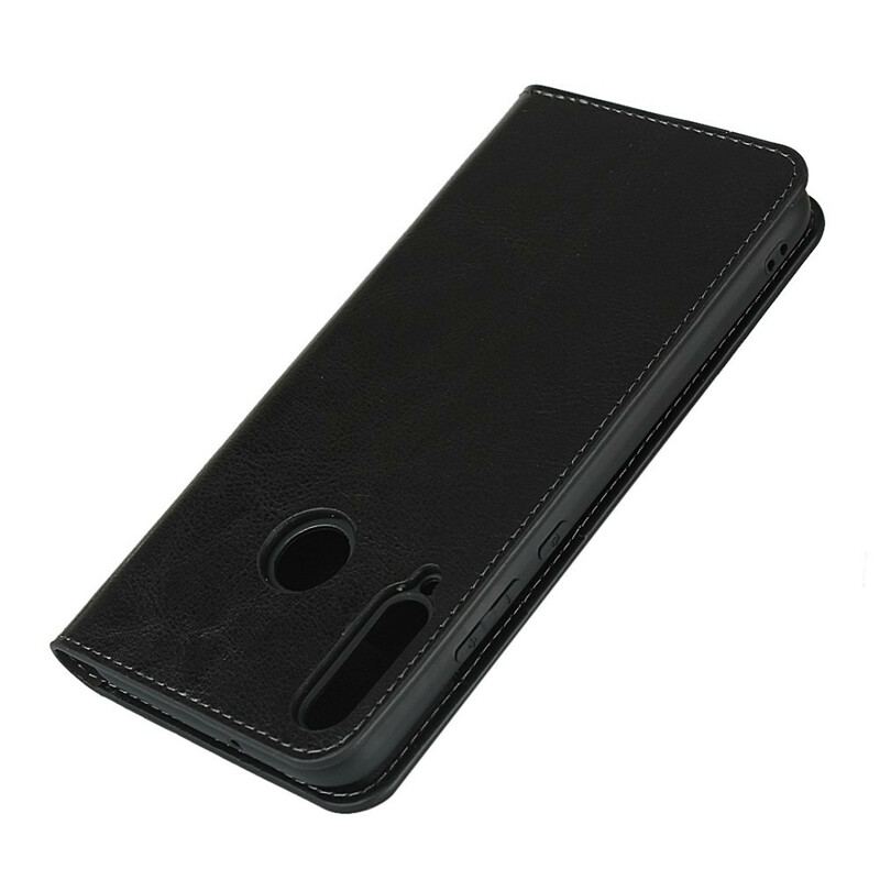 Cover Huawei Y7p Flip Cover Ægte Læder