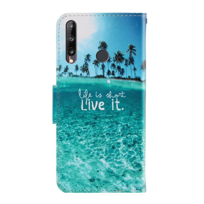 Flip Cover Huawei Y7p Med Snor Live It At Lanyard