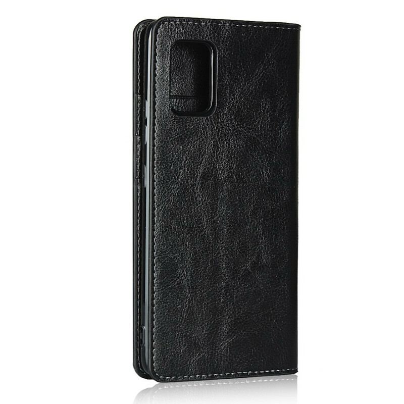 Cover Samsung Galaxy A51 5G Flip Cover Ægte Læder