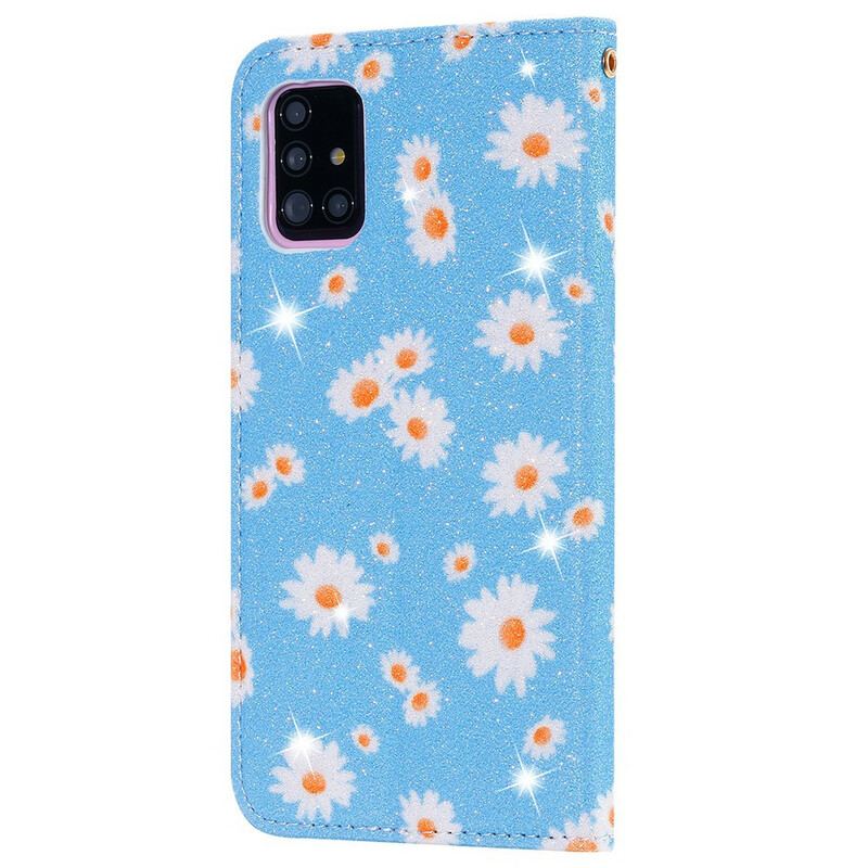 Cover Samsung Galaxy A51 5G Flip Cover Tusindfryd I Imiteret Læder