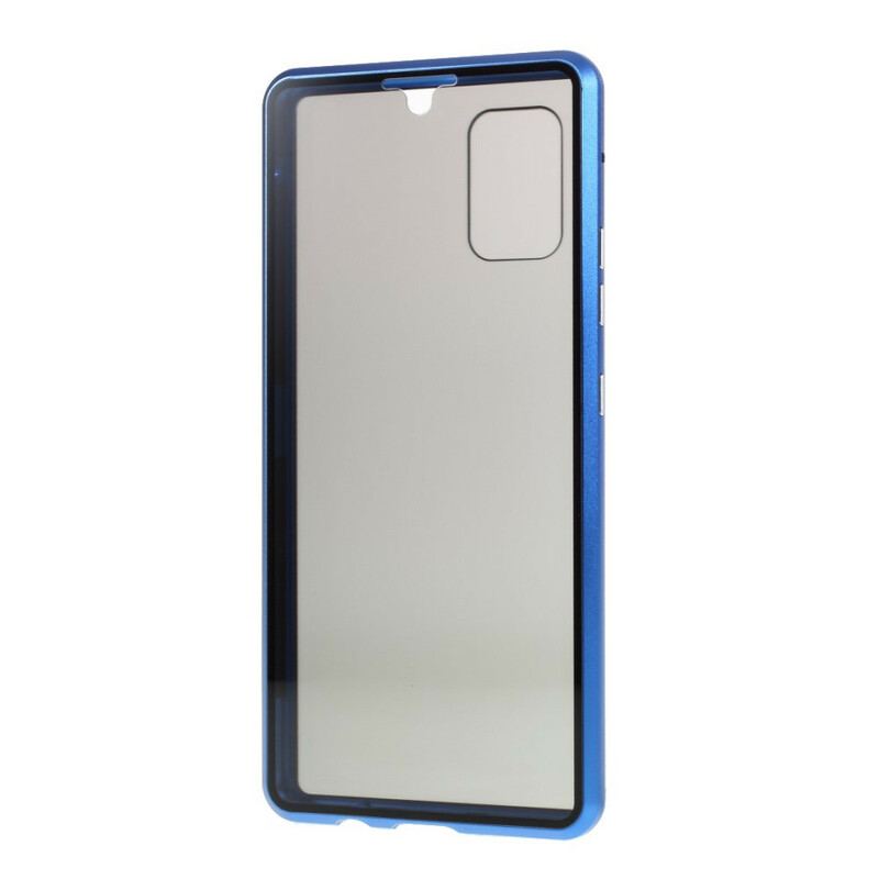 Cover Samsung Galaxy A51 5G For- Og Bagside Hærdet Glas Og Metal