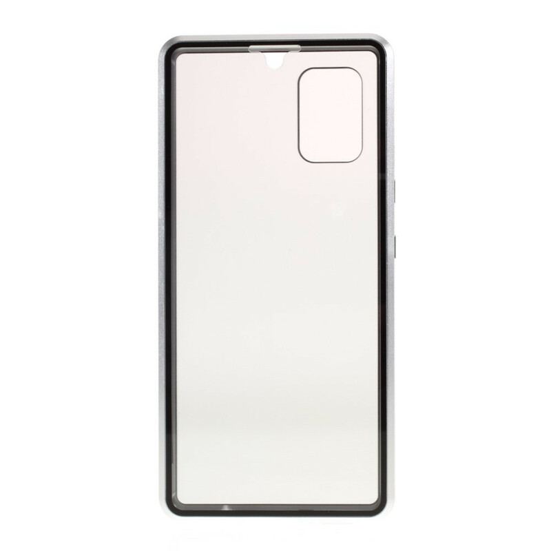 Cover Samsung Galaxy A51 5G For- Og Bagside Hærdet Glas Og Metal