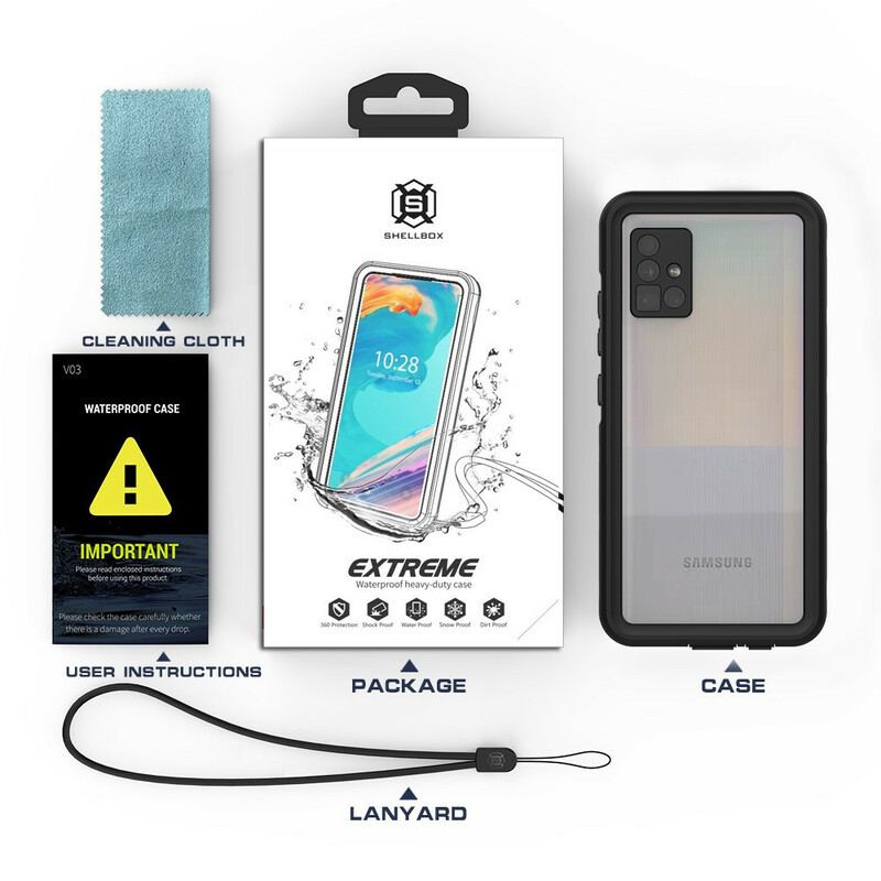 Cover Samsung Galaxy A51 5G Vandtæt Shellbox