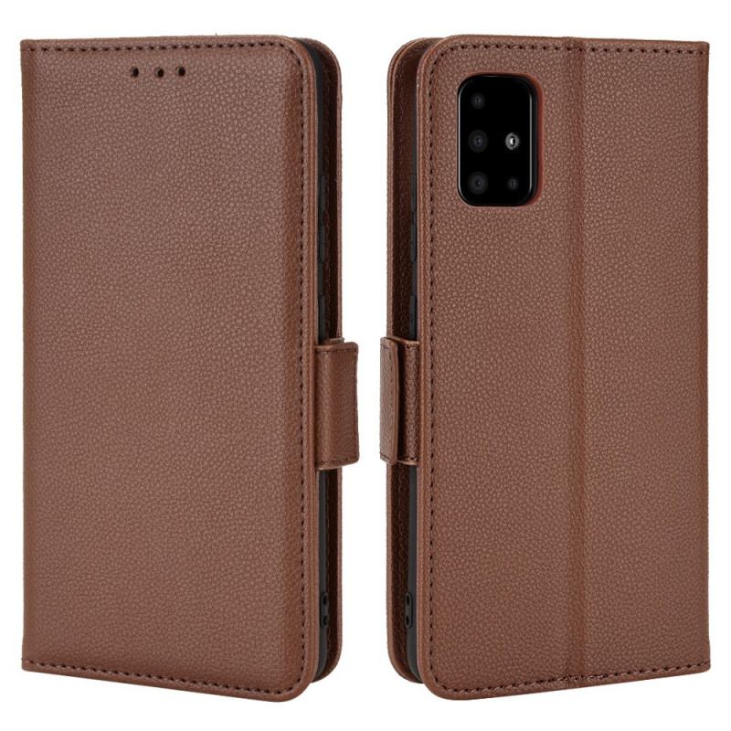 Flip Cover Samsung Galaxy A51 5G Læder Cover Flap Dobbelt Nye Farver