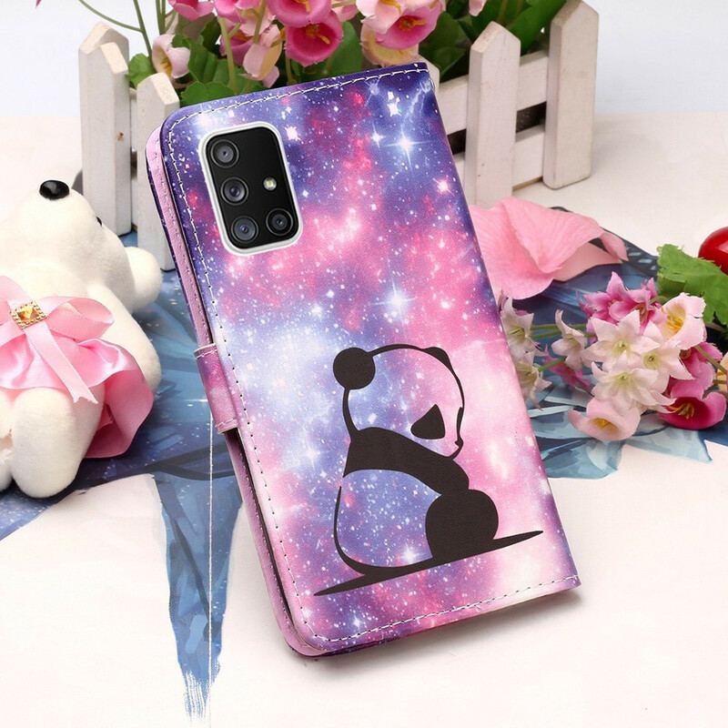 Læder Cover Samsung Galaxy A51 5G Panda Galaxy