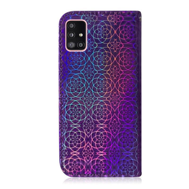 Læder Cover Samsung Galaxy A51 5G Ren Farve