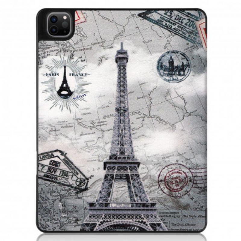 Cover iPad Pro 12.9" (2020) Eiffeltårnet Stylus Holder