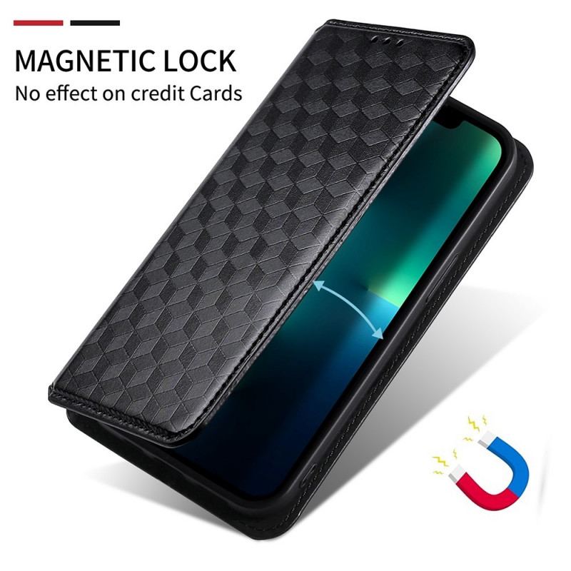 Cover Oppo Reno 7 Flip Cover 3d Cube Lædereffekt