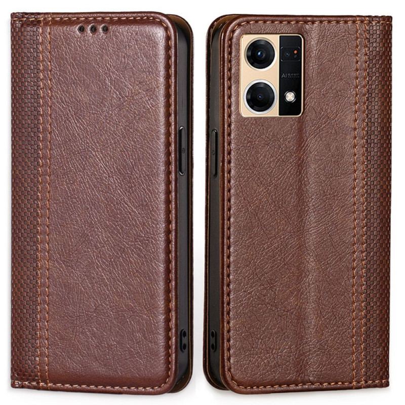 Cover Oppo Reno 7 Flip Cover Vintage Kunstlæder