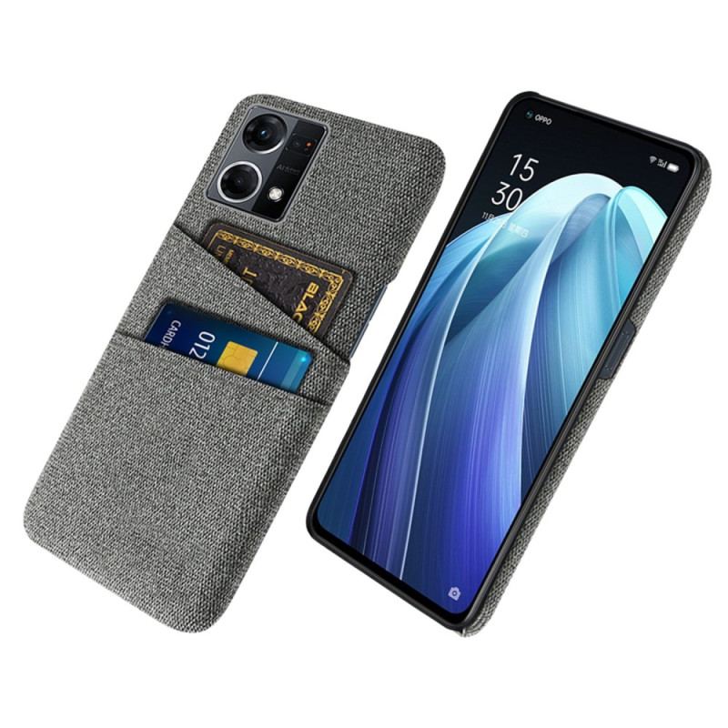 Cover Oppo Reno 7 Kortholder I Stof