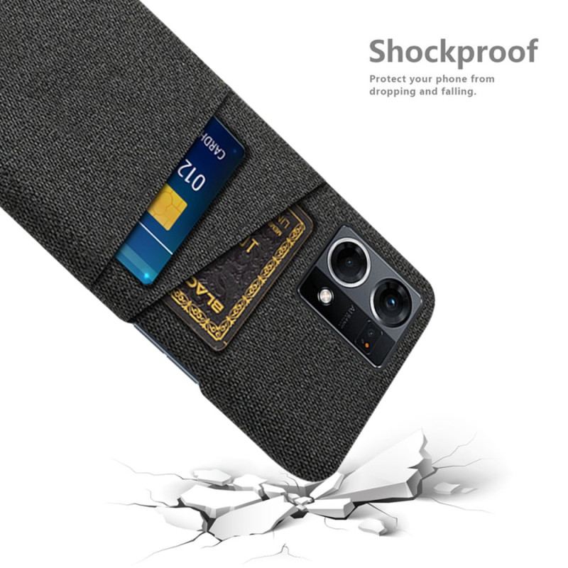 Cover Oppo Reno 7 Kortholder I Stof