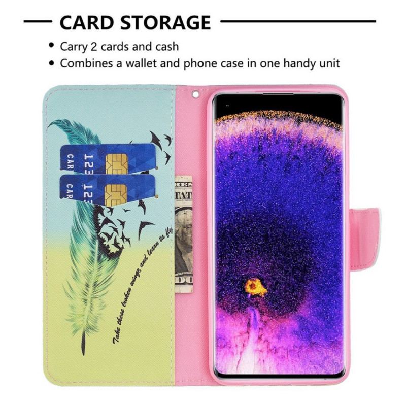 Flip Cover Oppo Reno 7 Fjer